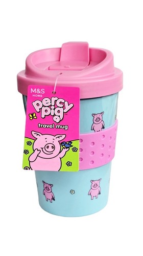 Percy pig travel mug pink - m&s,