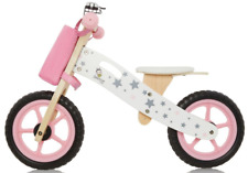 PINK Wooden Balance Bike - Childrens Learning - Suitable for 3 Years+ - NEW - CE