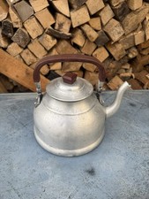 Vintage Bourgeat Aluminium Kettle Tea Pot Camping Hob Camp Fire Aga