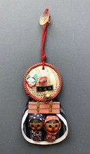 Vintage Japanese Wall Hanging – Osaka Castle Souvenir – Cute Doll Design