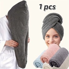 Solid color hair towel