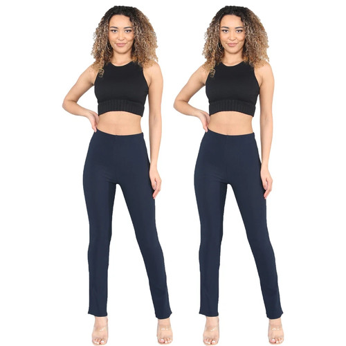 Ladies bootleg trousers - 2, pack