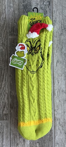 The grinch slipper socks new - the,