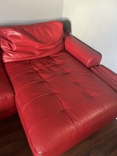 Gorgeous Red Italian Leather