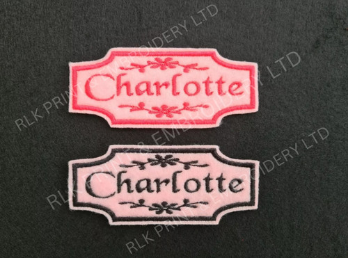 Personalised embroidered name - embroidered,