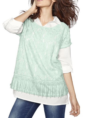 Linea tesini cream aqua - tesini, 2-in-1