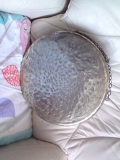 LARGE ANTIQUE BRASS GONG, 38.6