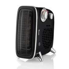 Retro - Horizontal / Vertical 1800W Energy Saving Fan Heater - Black
