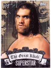WWE THE GREAT KHALI TOPPS FACE