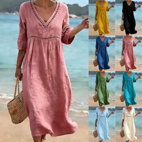 Women holiday neck - women, linen