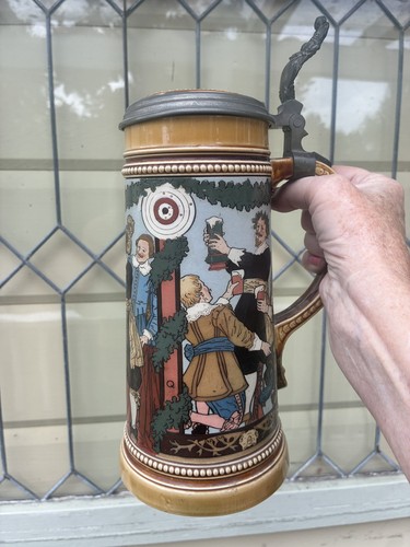 Antique mettlach pottery - antique,