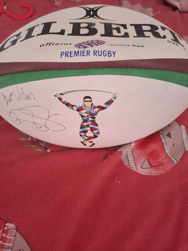 Harlequins rugby signed ball - signed,