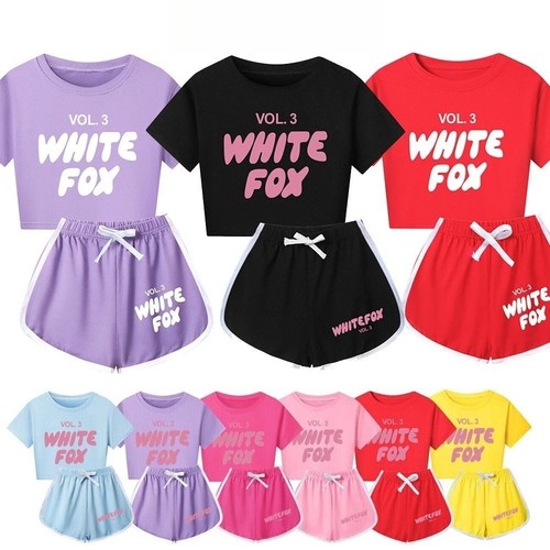 Kids girls white print - girls,