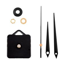 DIY Quartz Clock Mechanism Movement with Large Black Hands Wall Clock Kit