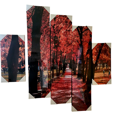 Red park art - canvas, prints