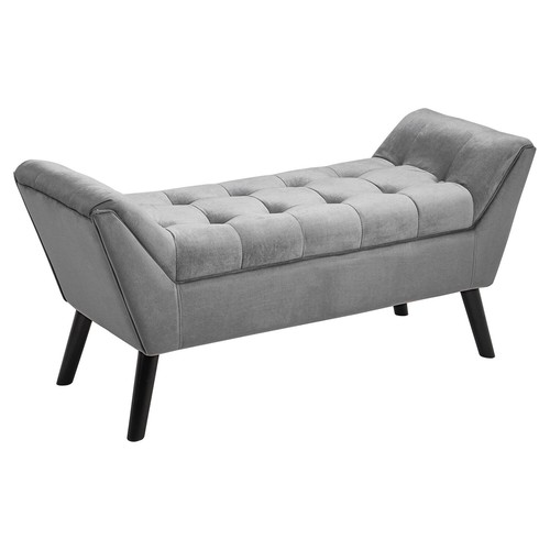 Velvet upholstered chaise - velvet,