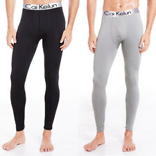 Mens Thermal Stretch Long Johns Soft Winter Trousers Underwear Pants Leggings 