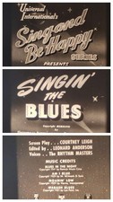 SINGING THE BLUES C1941 16MM B/W SOUND 400FT CINE FILM