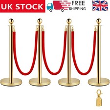 1.5m Velvet Barrier Rope Gold