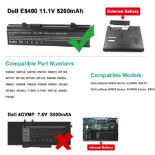 E5400 battery dell latitude - e5400, fr