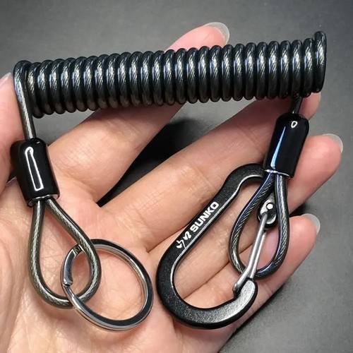 Elastic coil stretch tether - stretch,