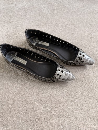 Grey ladies flat shoes size - ladies,
