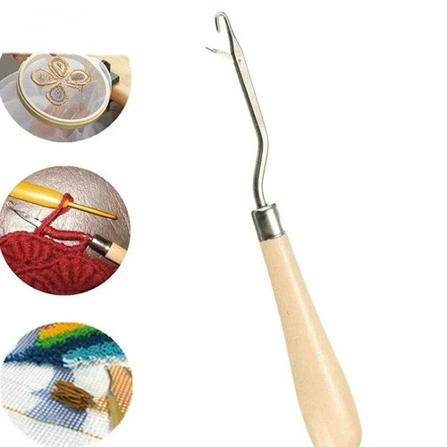 Latch hook wooden handle rug - hook,