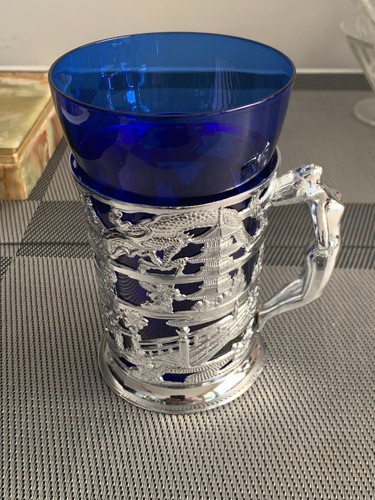 Vintage cobalt blue - blue, glass