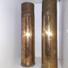 x2 WW1 French 75mm Trench Art