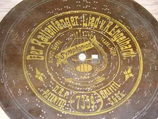 Antique Symphonion Metal Music Box Crank Disc Germany Watch 7359 The Pied Piper