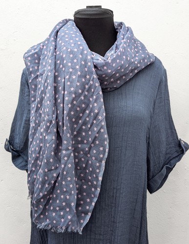 Pom grey blue pink stars - pom,
