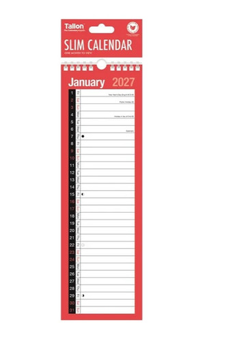 Tallon slim calendars year - tallon, calendars.