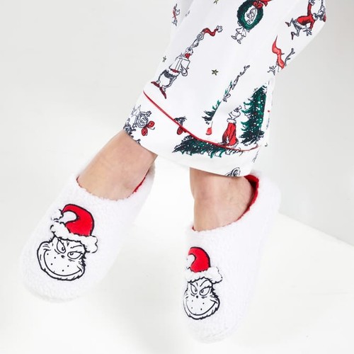Grinch slippers christmas mens - grinch,