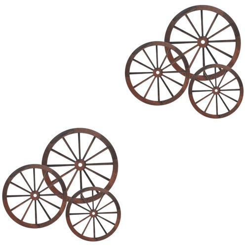 Vintage wooden wagon wheel - vintage,
