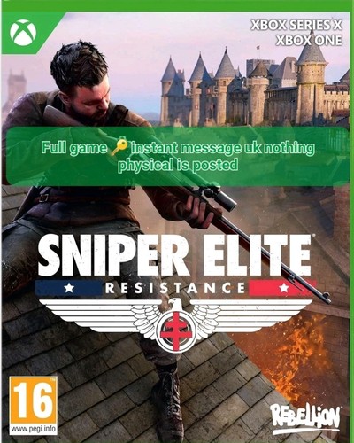 Sniper elite resistance xbox - sniper,