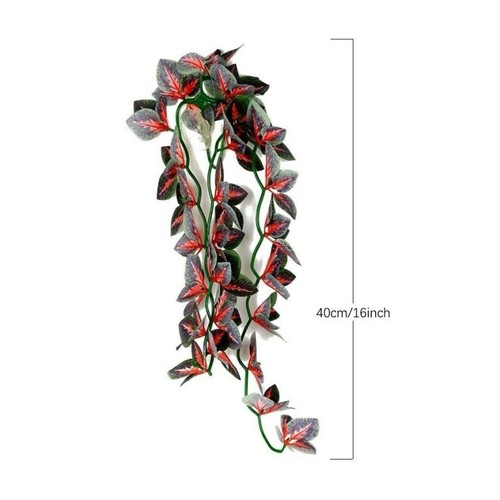 Artificial reptile plant red - plant,