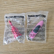 Vintage Honey Monster Cereal Toys set of 2 sealed Sugar Puffs