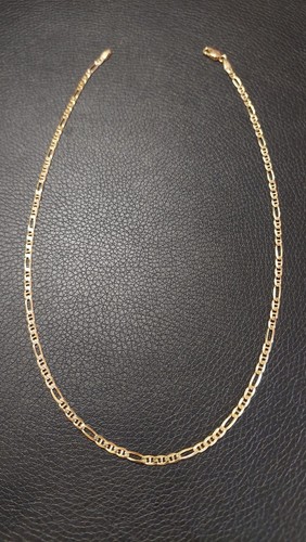 9ct gold figaro - link, necklace
