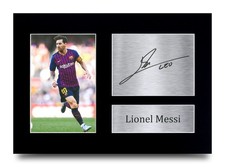 Lionel Messi Signed Barcelona
