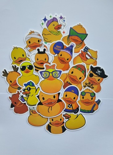 Pcs rubber duck stickers - pcs,