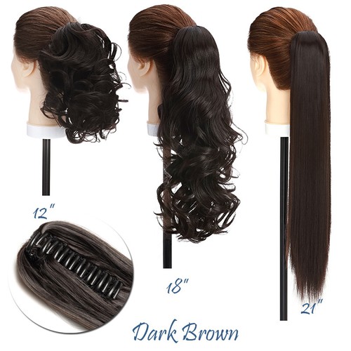 Balayage natural ponytail claw - balayage,