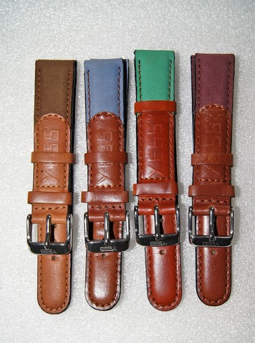 Watch strap brown - strap, leather