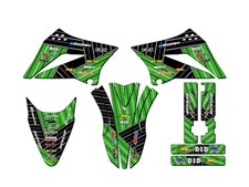 2010-2025 KLX 110 RACE SERIES Green Senge Graphics Kit Compatible with Kawasaki