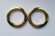 55mm Outer Size Gold Curtain Eyelet Rings- 20 Rings, Curtain Making