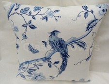 Laura Ashley Designer Cushion Cover "SUMMER PALACE" ROYAL BLUE Various Sizes