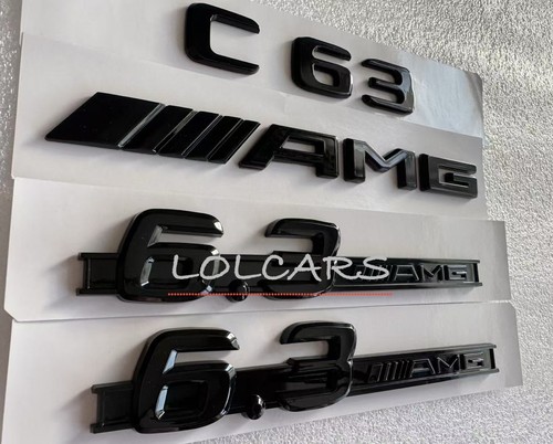 Gloss black amg side - black, 6.3