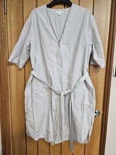 COS light grey oversized shirt waist tie dress , size EUR M or 14 16 18, used