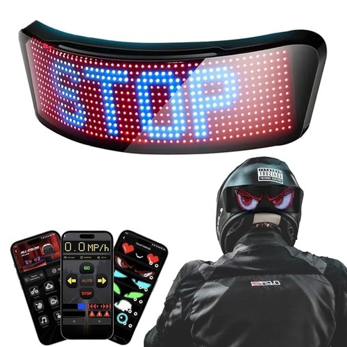 Led motorcycle helmet display - motorcycle,