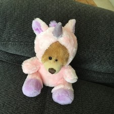 KEEL PIPP THE BEAR AND FRIENDS 20cm UNICORN  SOFT TOY PLUSH TEDDY BEAR