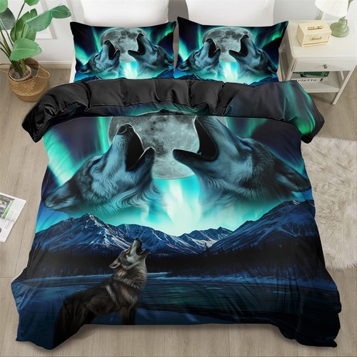 Aurora wolf howl - wolf, soft